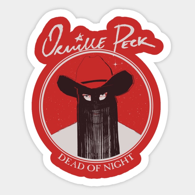 Orville Peck - Dead Of Night Sticker by WithinSanityClothing